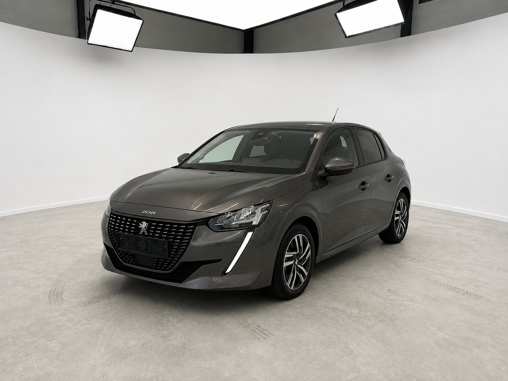 Peugeot 208 2020 alure sky, set skråt forfra hos ENV Auto i Odense