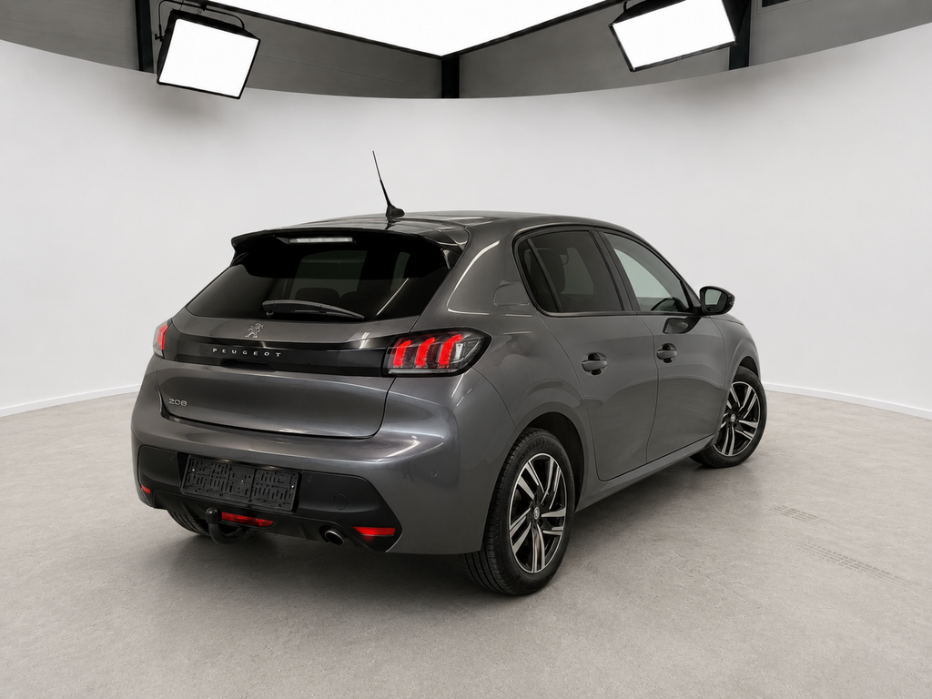 Peugeot 208 2020 alure sky, set skråt bagfra hos ENV Auto i Odense